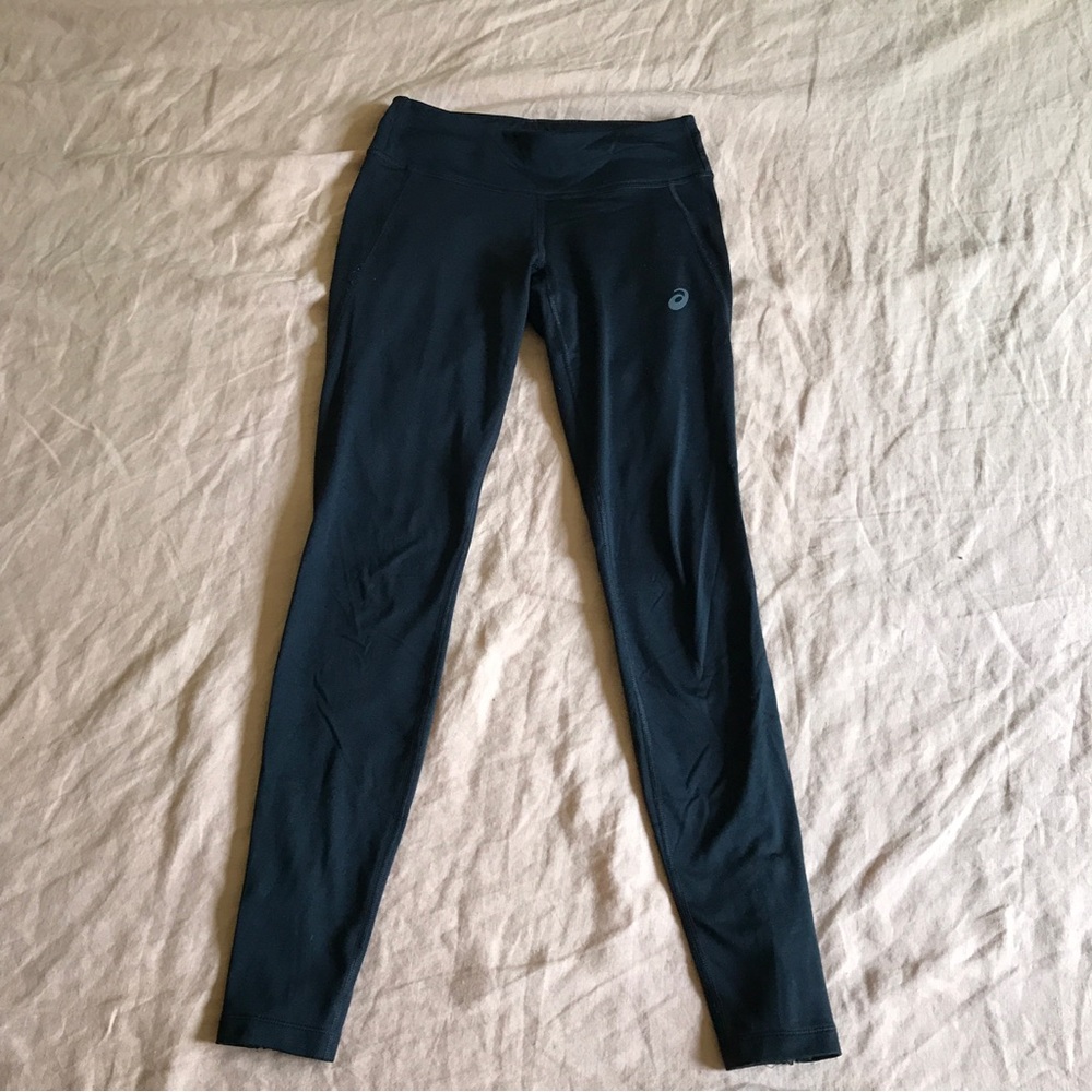 Asics Black Yoga Pants Running Leggings Size Xs